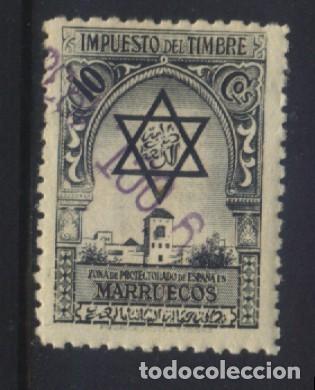 Sellos: Q-11963- FISCAL. ZONA DE PROTECTORADO DE ESPA&Ntilde;A EN MARRUECOS. IMPUESTO DEL TIMBRE.