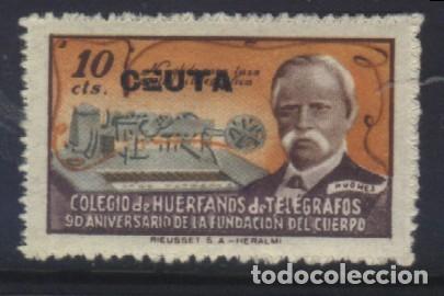 Sellos: Q-11974- COLEGIO DE HUERFANOS DE TELEGRAFOS. CEUTA.