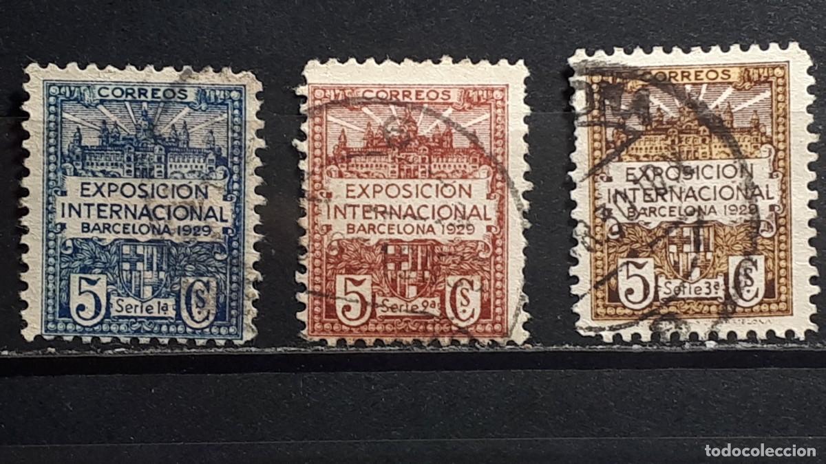 Sellos: BARCELONA. A&Ntilde;O 1929-31. &deg;. EDIFIL 1/3.