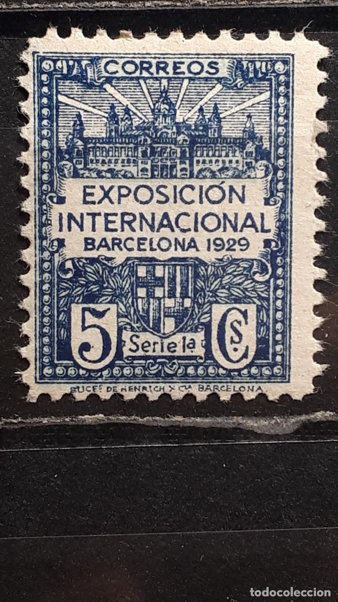 Sellos: BARCELONA. A&Ntilde;O 1929-31. **. EDIFIL 1.