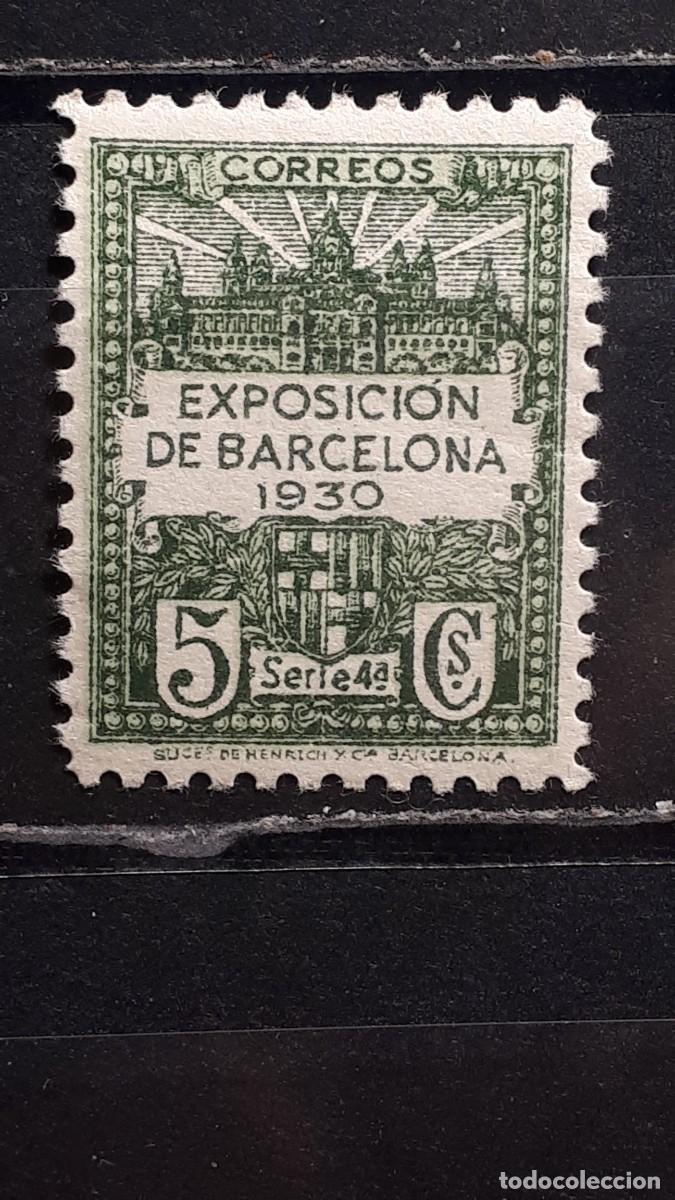 Sellos: BARCELONA. A&Ntilde;O 1929-31. *. EDIFIL 4.