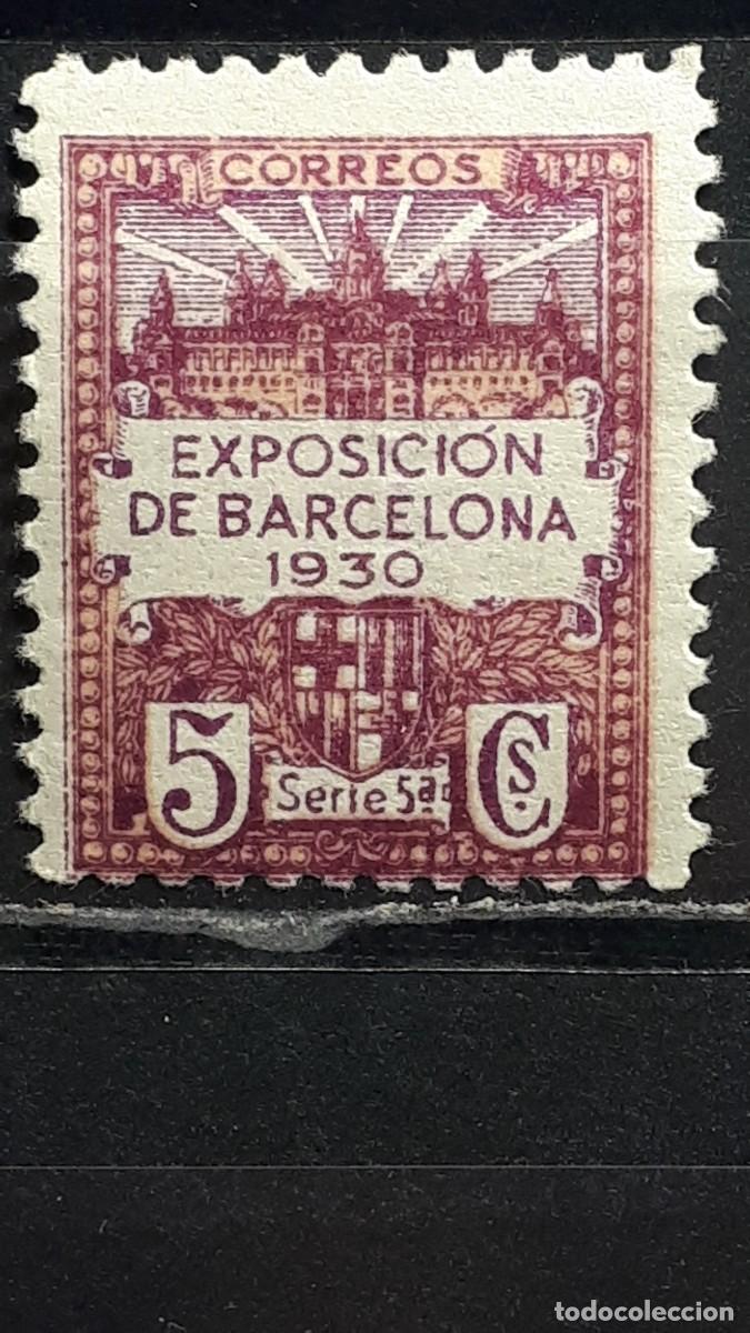 Sellos: BARCELONA. A&Ntilde;O 1929. **. EDIFIL 5