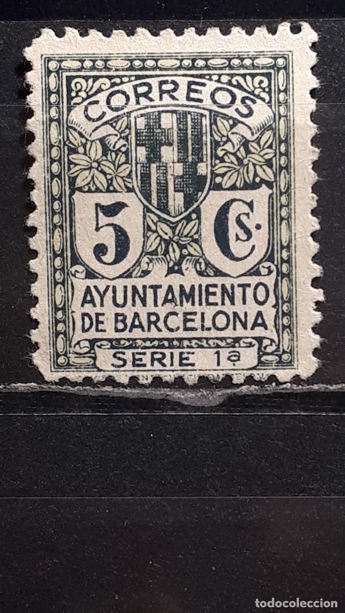 Sellos: BARCELONA. A&Ntilde;O 1932. (*). EDIFIL 9
