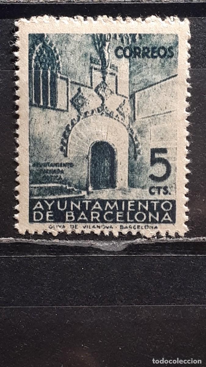 Sellos: BARCELONA. A&Ntilde;O 1938. **. EDIFIL 20