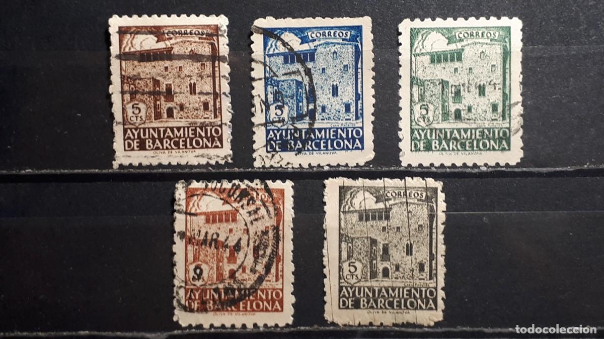 Timbres: BARCELONA. A&Ntilde;O 1943. &deg;. EDIFIL 42/6