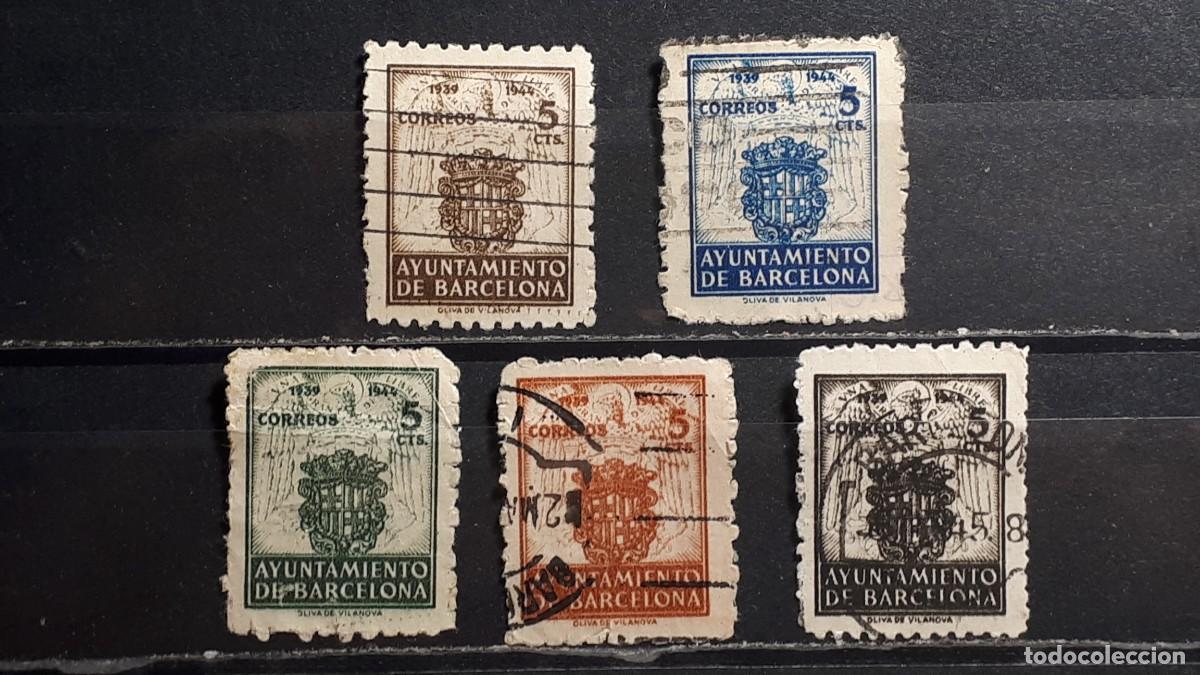 Timbres: BARCELONA. A&Ntilde;O 1944. &deg;. EDIFIL 55/9