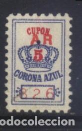 Sellos: Q-11985- CUPON CORONA AZUL.