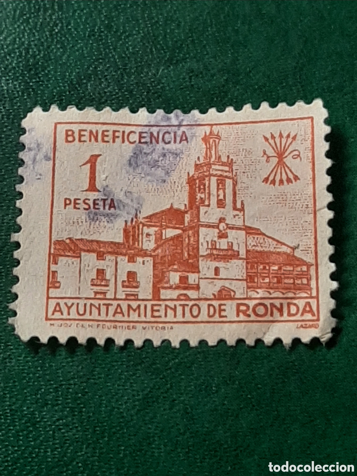 Sellos: Guerra Civil Espa&ntilde;ola. Sello Ayuntamiento de Ronda.