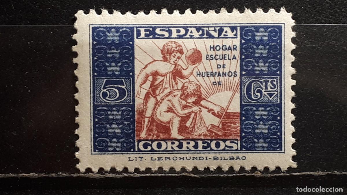 Sellos: GUERRA CIVIL. BENEFICENCIA, Bilbao. A&Ntilde;O 1937. **.