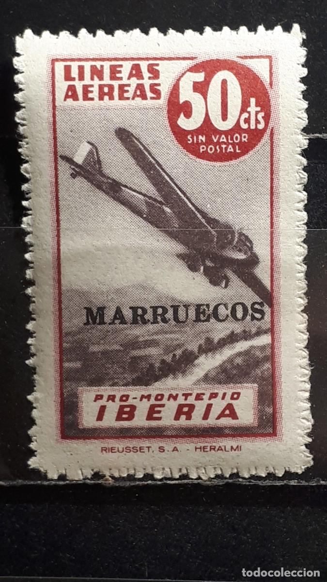 Sellos: ESPA&Ntilde;A. VI&Ntilde;ETA. BENEFICENCIA. A&Ntilde;O 1945. **.