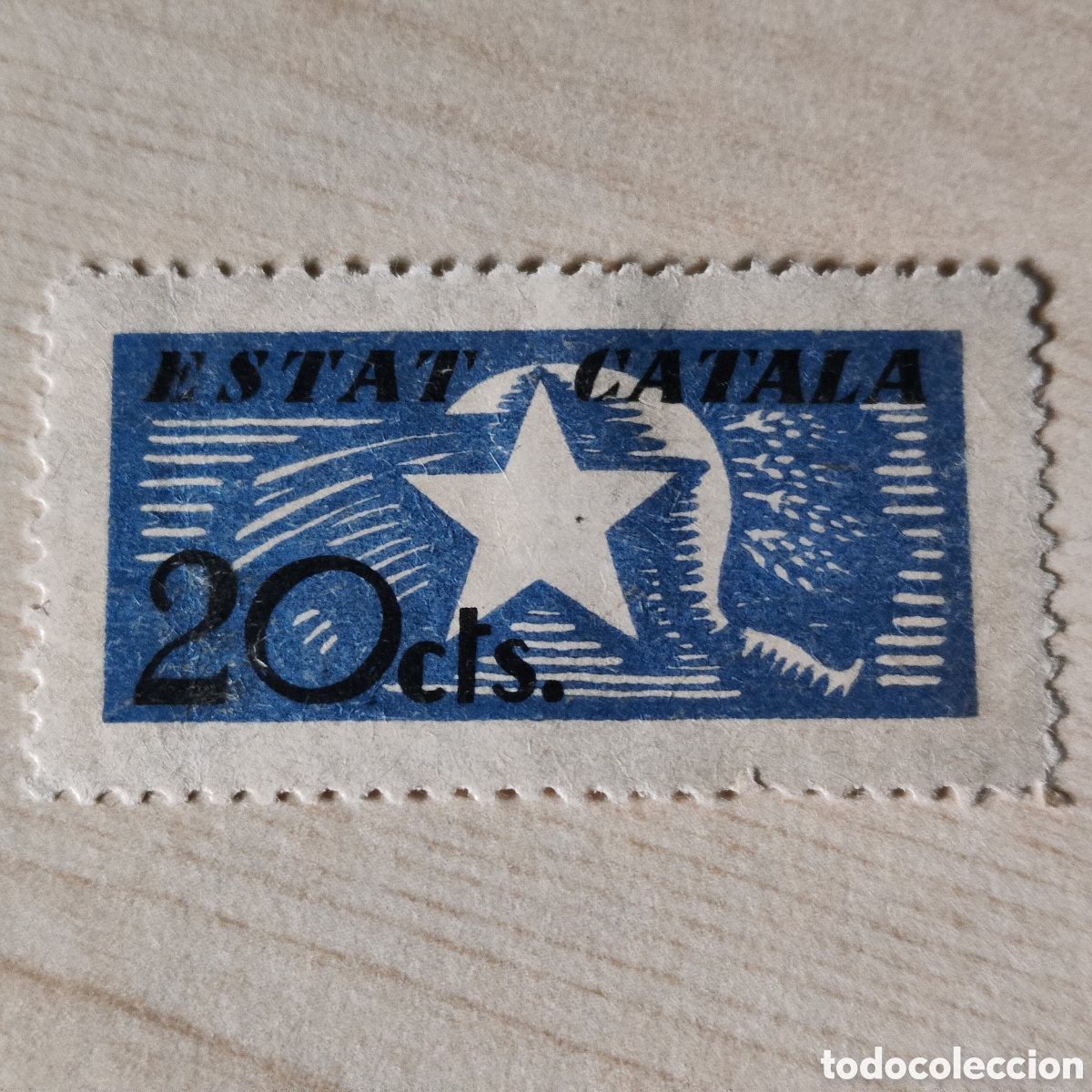Sellos: y01 Estat Catala 20 cts Allepuz 3369 / afinet 612 EXCELENTE ESTADO Rep&uacute;blica Catalana