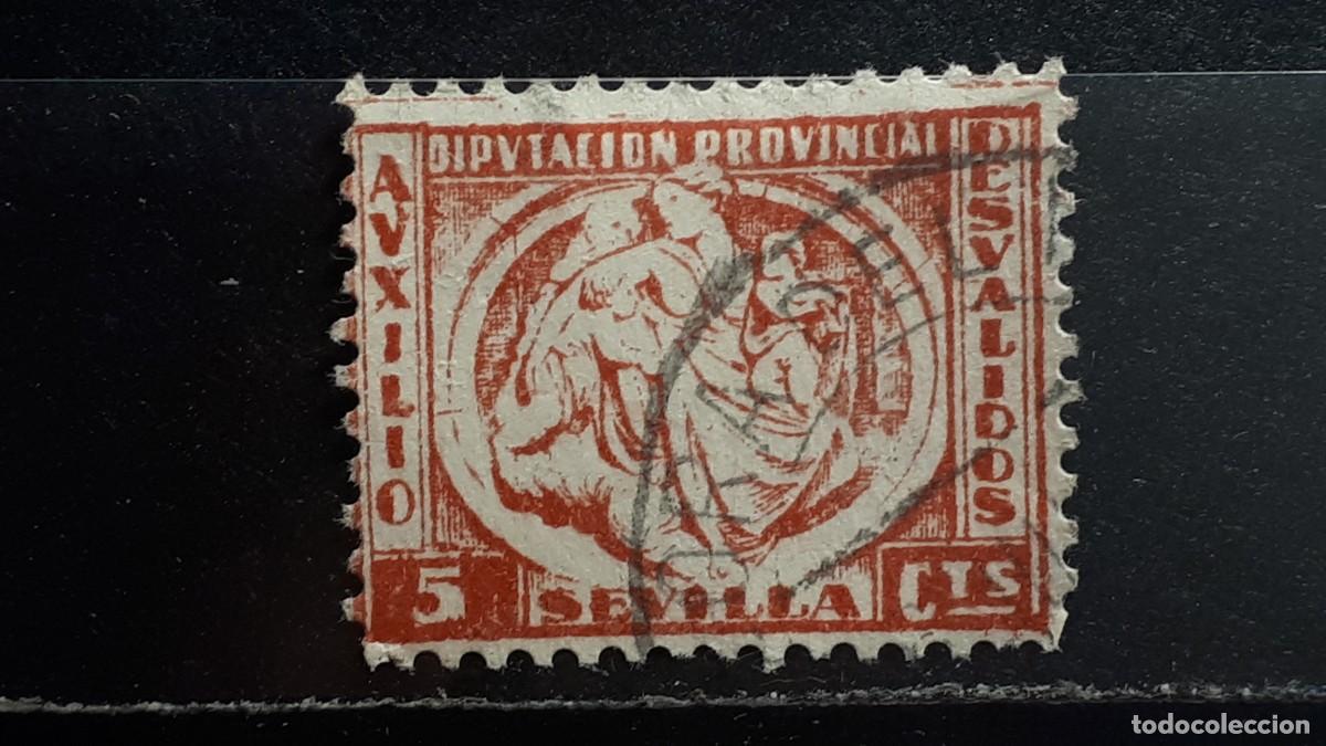 Sellos: GUERRA CIVIL. A&Ntilde;O 1937. LOCAL. &deg;. SEVILLA