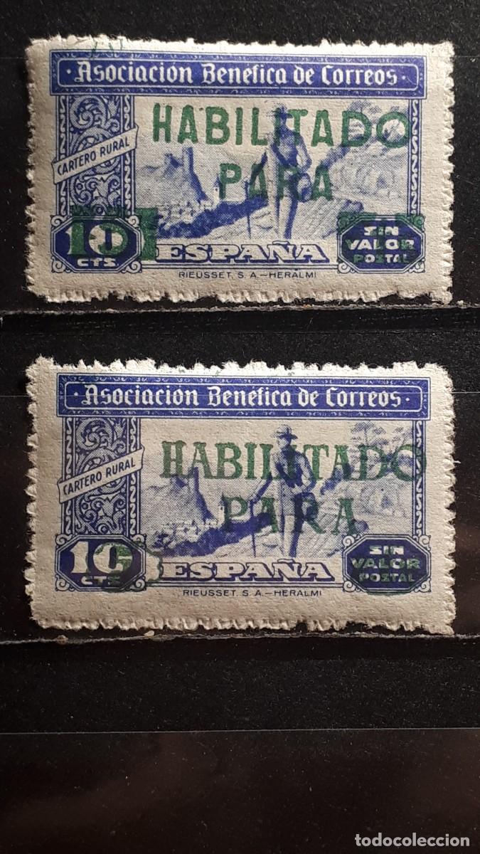Sellos: GUERRA CIVIL. A&Ntilde;O 1937. BENEFICENCIA . *. Tinta verde