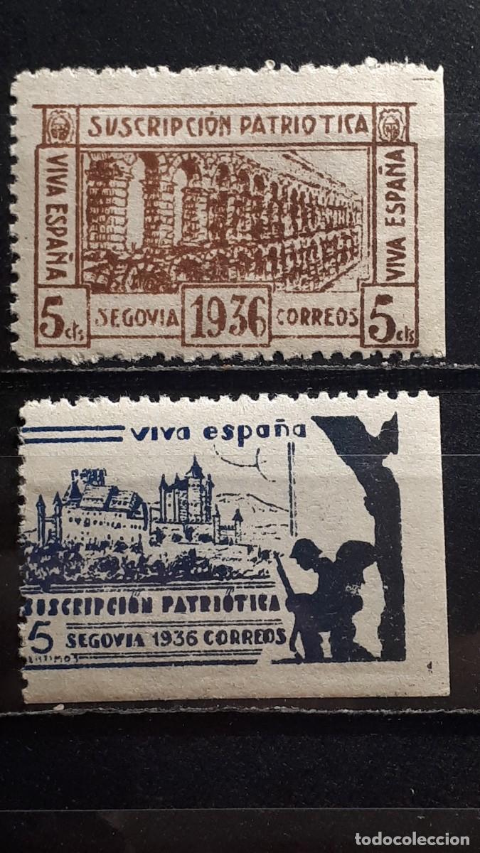 Sellos: GUERRA CIVIL. A&Ntilde;O 1936. LOCAL. (*)/*. SEGOVIA
