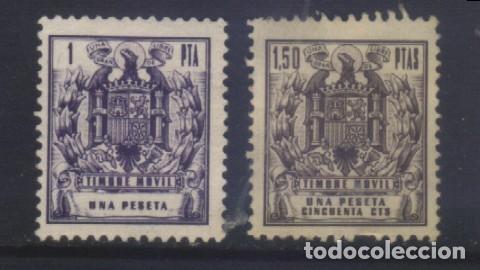 Sellos: Q-12002- DOS FISCALES. TIMBRE MOVIL.