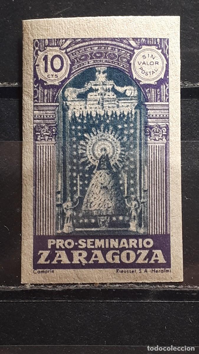 Sellos: GUERRA CIVIL. A&Ntilde;O 1940. LOCAL. **. ZARAGOZA