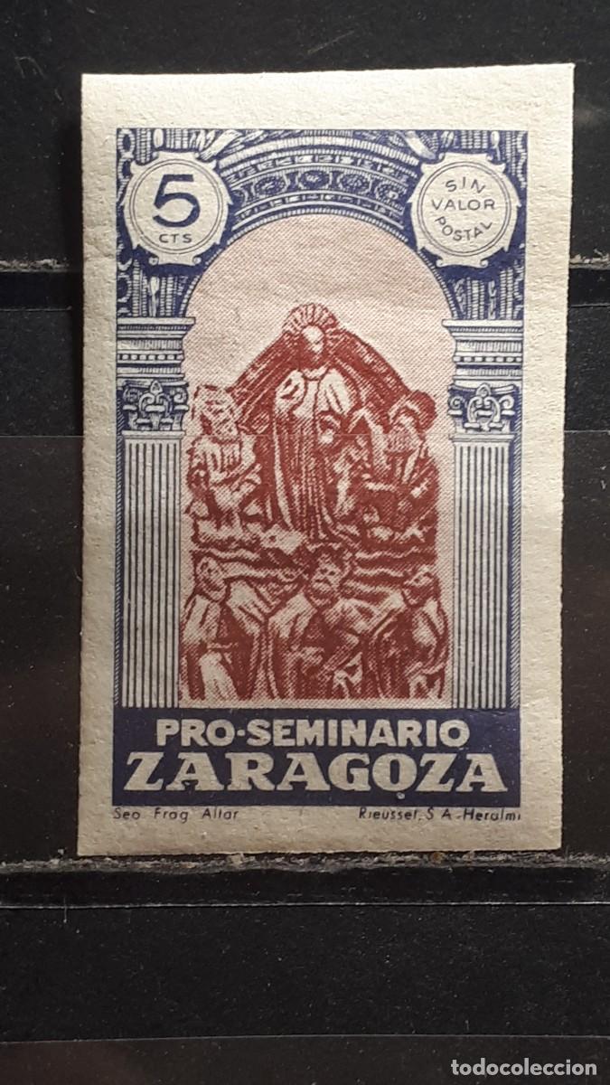 Sellos: GUERRA CIVIL. A&Ntilde;O 1940. LOCAL. **. ZARAGOZA