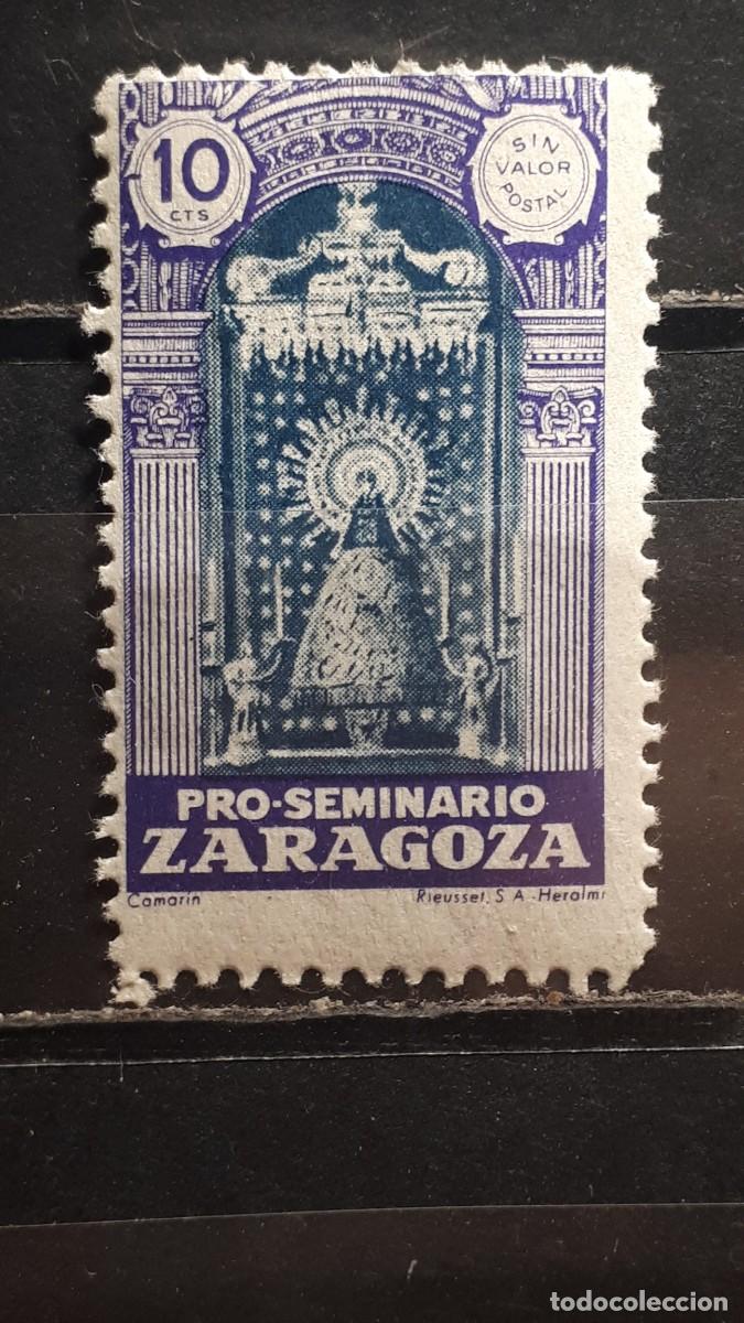 Sellos: GUERRA CIVIL. A&Ntilde;O 1940. LOCAL. **. ZARAGOZA