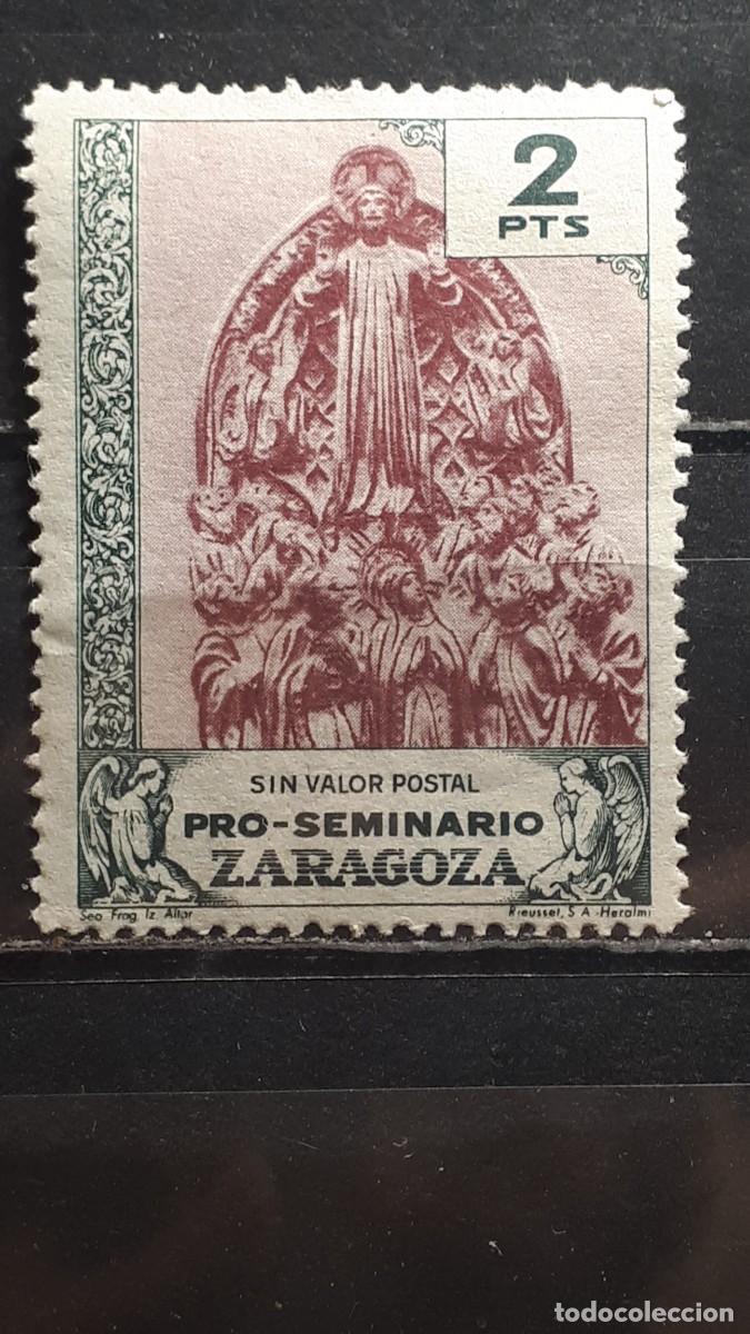 Sellos: GUERRA CIVIL. A&Ntilde;O 1945. LOCAL. **. ZARAGOZA
