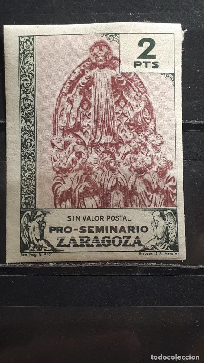 Sellos: GUERRA CIVIL. A&Ntilde;O 1945. LOCAL. *. ZARAGOZA