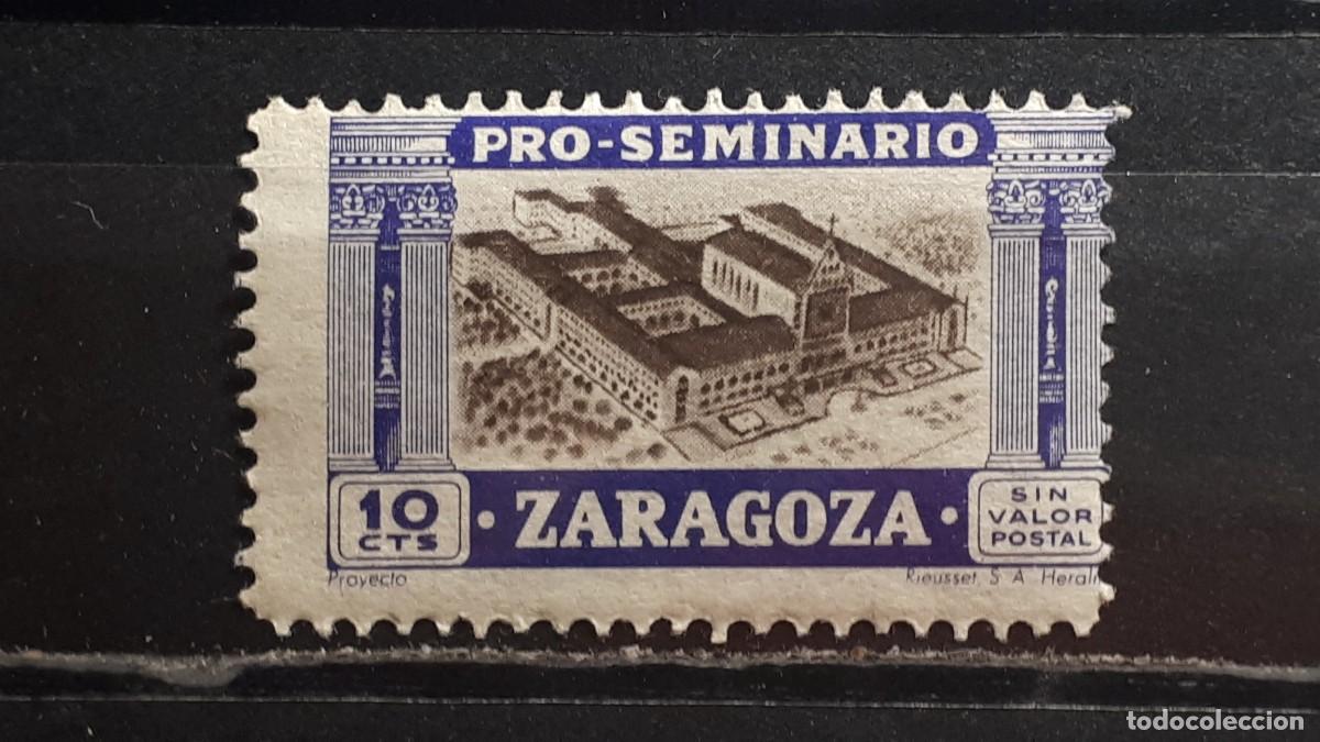 Sellos: GUERRA CIVIL. A&Ntilde;O 1940. LOCAL. **. ZARAGOZA