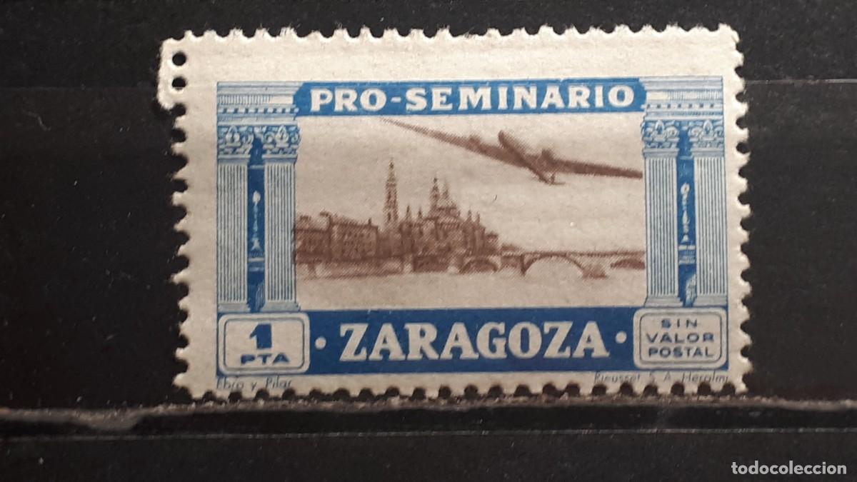Sellos: GUERRA CIVIL. A&Ntilde;O 1940. LOCAL. **. ZARAGOZA