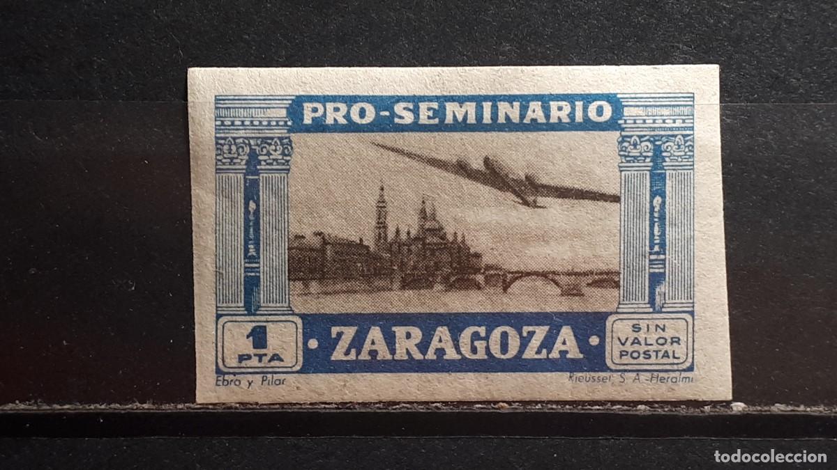 Sellos: GUERRA CIVIL. A&Ntilde;O 1940. LOCAL. *. ZARAGOZA
