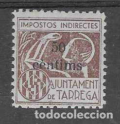 Sellos: TARREGA-LERIDA- 50 CTS.-IMPOSTOS INDIRECTES -VER FOTOS