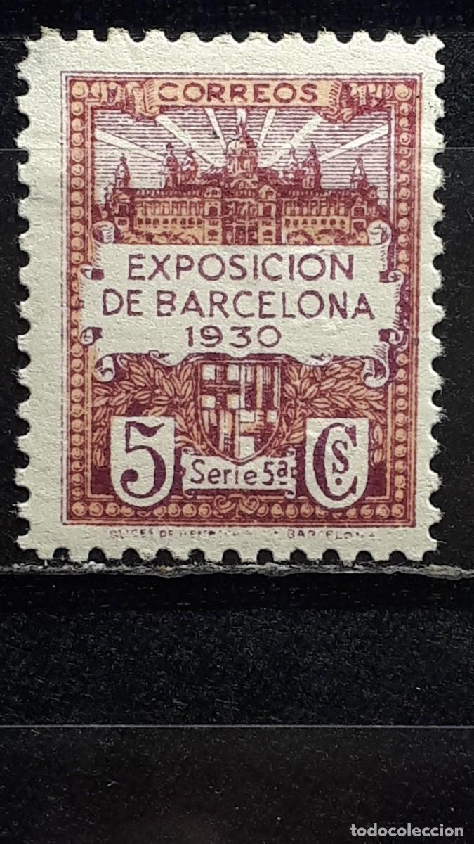 Sellos: BARCELONA. A&Ntilde;O 1929. *. EDIFIL 5