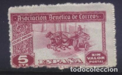 Sellos: Q-12020- ASOCIACION BENEFICA DE CORREOS. CORREO IMPERIAL.