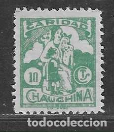 Sellos: CHAUCHINA,-GRANADA- 10 CTS.-CARIDAD -VER FOTOS