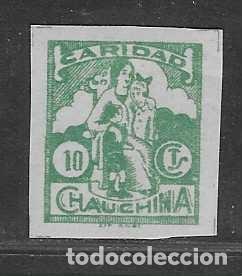 Sellos: CHAUCHINA,-GRANADA- 10 CTS.- SIN DENTAR--CARIDAD -VER FOTOS