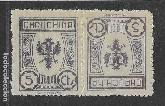 Sellos: CHAUCHINA,-GRANADA- 5 CTS- PAREJA CAPICUA-CARIDAD -VER FOTOS