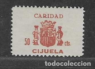 Sellos: CIJUELA-GRANADA- 50 CTS- CARIDAD- VER FOTOS