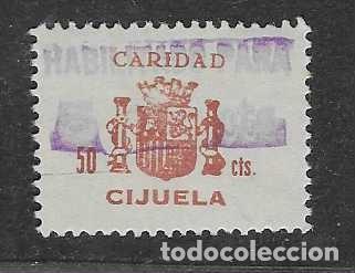 Sellos: CIJUELA-GRANADA- 50 CTS-HABILITADO PARA 5 CTS - CARIDAD- VER FOTOS