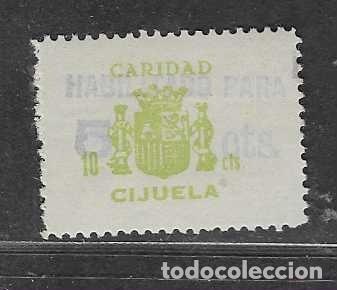 Sellos: CIJUELA-GRANADA- 10 CTS-HABILITADO PARA 5 CTS - CARIDAD- VER FOTOS