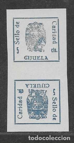 Sellos: CIJUELA-GRANADA- 5 CTS- PAREJA CAPICUA--CARIDAD- VER FOTOS