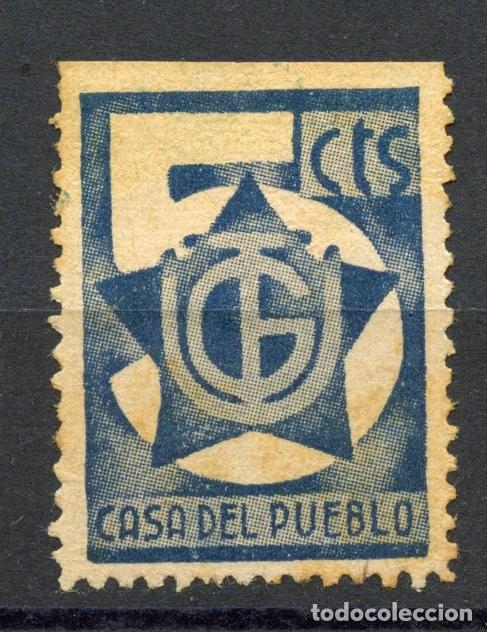Timbres: GUERRA CIVIL ESPA&Ntilde;OLA. UGT. EDIFIL 721b papel crema