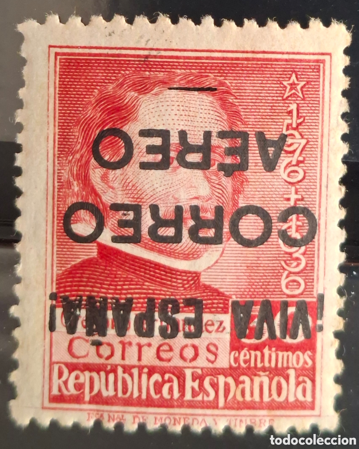 Sellos: Espa&ntilde;a Emisiones Patrioticas Burgos sobrecarga invertida MNH