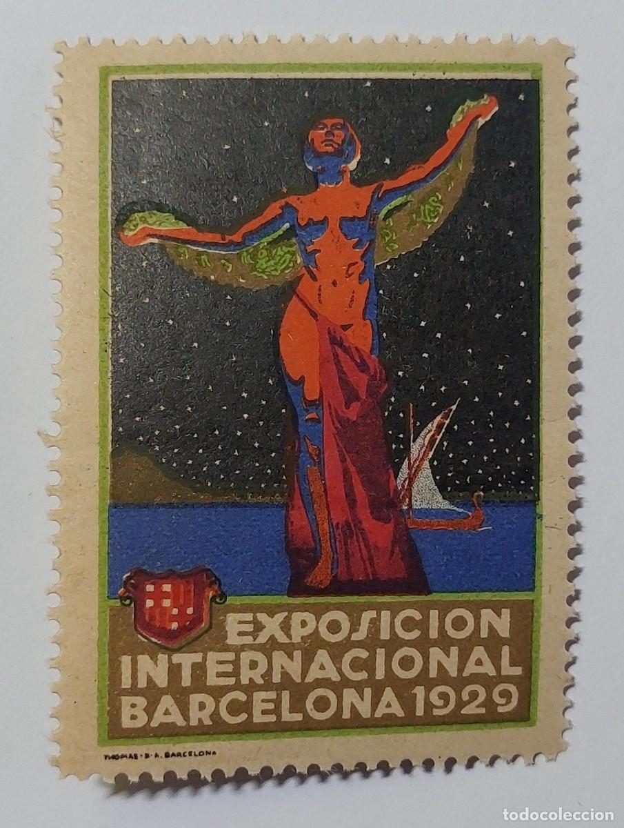 Sellos: EXPOSICI&Oacute;N INTERNACIONAL DE BARCELONA, 1929 vi&ntilde;eta conmemorativa MNH - 1