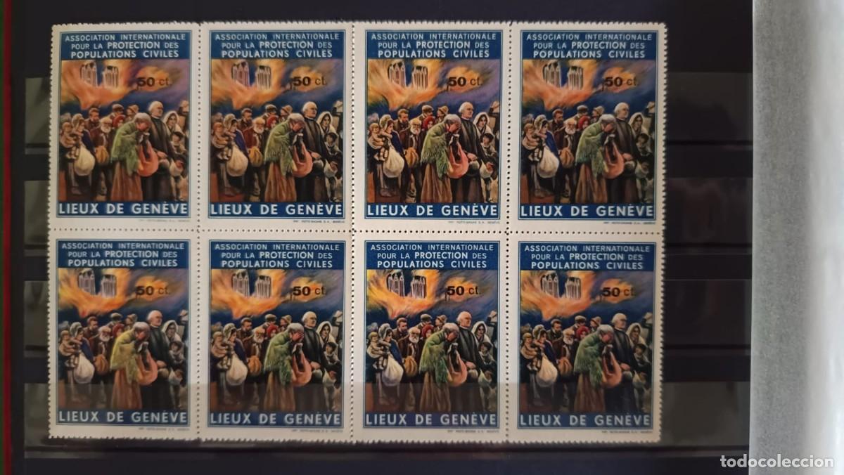 Sellos: Emisiones Extranjeras. LIEUX DE GEN&Egrave;VE, 50C.SELLOS GUERRA CIVIL.