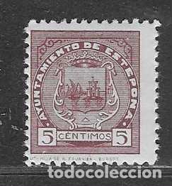 Sellos: ESTEPONA-MALAGA- 5 CTS- SELLO MUNICIPAL- ED. ALLEPUZ N&ordm; 5- VER FOTOS