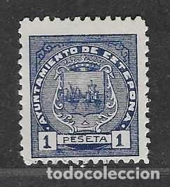 Sellos: ESTEPONA-MALAGA- 1 PTA- SELLO MUNICIPAL- ED. ALLEPUZ N&ordm; 12- VER FOTOS