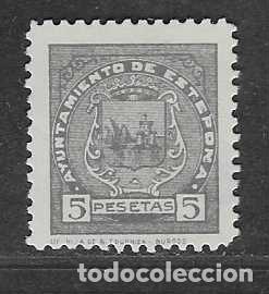 Sellos: ESTEPONA-MALAGA- 5 PTAS- SELLO MUNICIPAL- ED. ALLEPUZ N&ordm; 17- VER FOTOS
