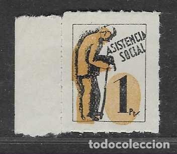 Sellos: VI&Ntilde;ETA,-- 1 PTA. BORDE HOJA-, ASISTENCIA SOCIAL-REPUBLICA- VER FOTOS