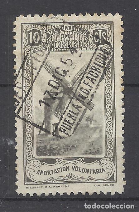 Sellos: MUTUALIDAD DE CORREOS 10 cts aportacion voluntaria fechador puebla de don fadrique granada