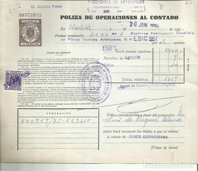 Timbres: Q5107-SELLOS FISCALES TIMBROLOGIA FILATELIA FISCAL ENTEROS FISCALES POLIZA OPERACIONES AL CONTADO ET