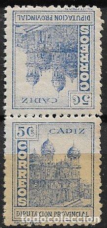 Sellos: SELLOS LOCALES, GUERRA CIVIL, C&aacute;diz, FESOFI n&ordm; 91pc * *