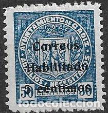 Sellos: SELLOS LOCALES, GUERRA CIVIL, C&aacute;diz, FESOFI n&ordm; 47 * *