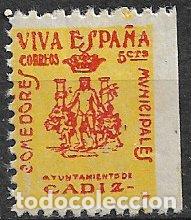 Sellos: SELLOS LOCALES, GUERRA CIVIL, C&aacute;diz, FESOFI n&ordm; 5 * *